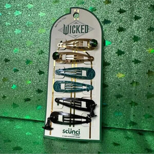 🌈🧙💚🩷 Wicked Hair Clips Elphaba set of 6 NWT